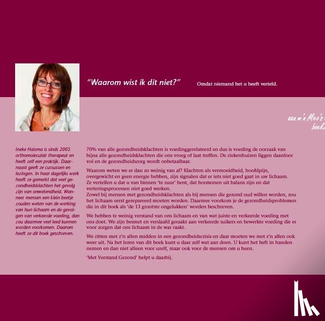 Haisma, Ineke - Met verstand gezond