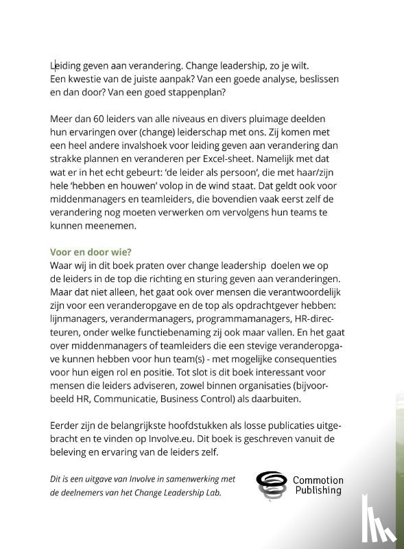 Mak, Reinier, Haak, Ellen van den, Groot, Bianca - Change made real