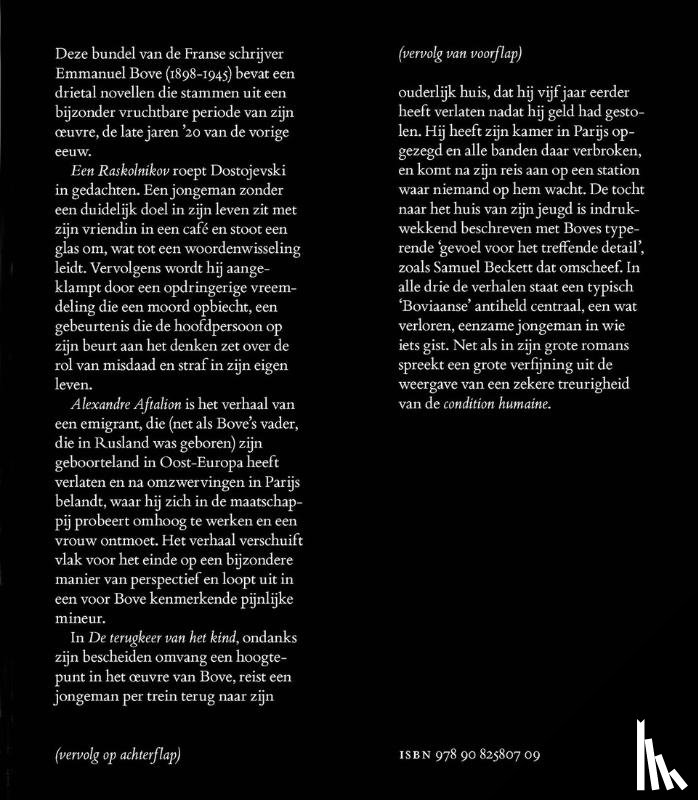 Bove, Emmanuel - Een Raskolnikov