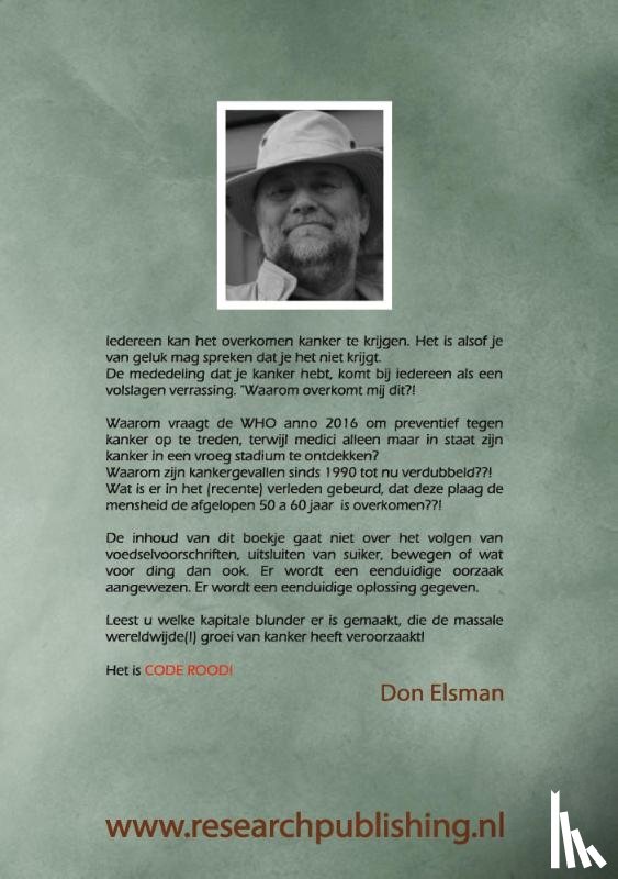 Elsman, Don - Kanker