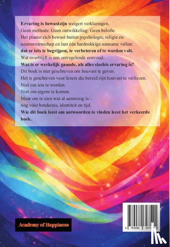 Vellekoop, Rob - Ervaring is bewustzijn