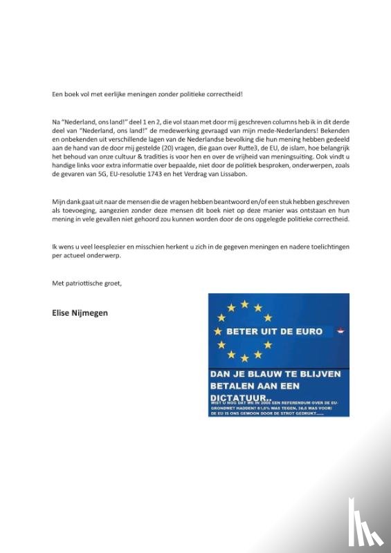 Nijmegen, Elise - Nederland, ons land!