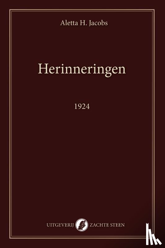 Jacobs, Aletta - Herinneringen