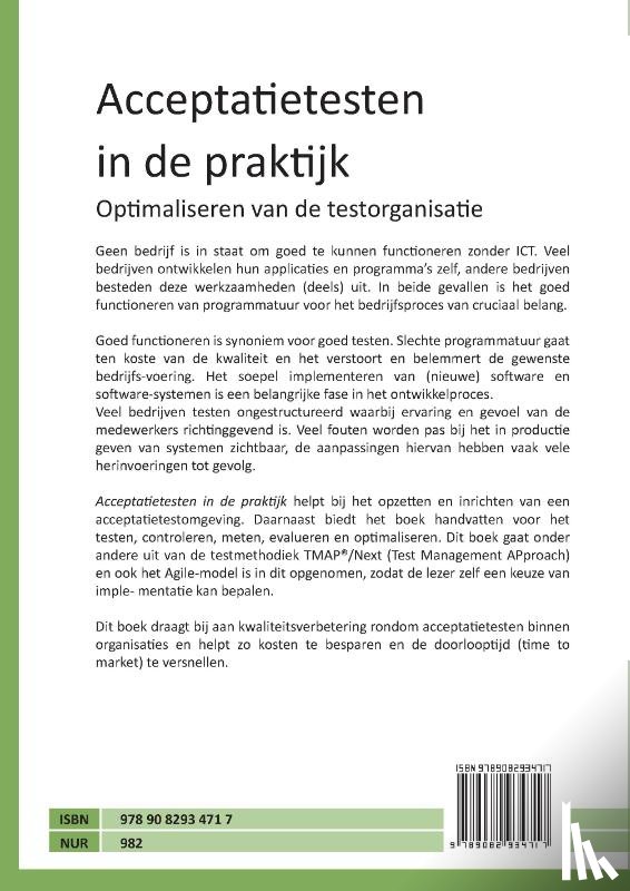 Stam, Arie van, Hek, Patrick van 't - Acceptatietesten in de praktijk