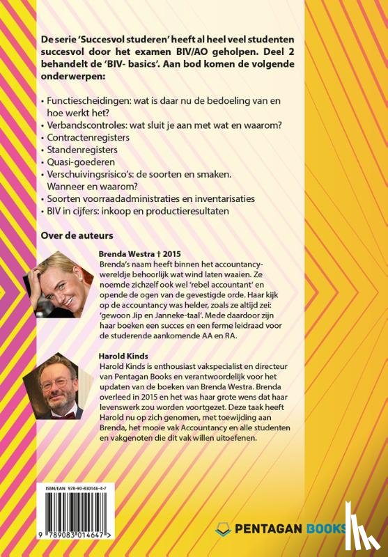 Westra, Brenda, Kinds, Harold - Succesvol studeren voor BIV/AO - deel 2