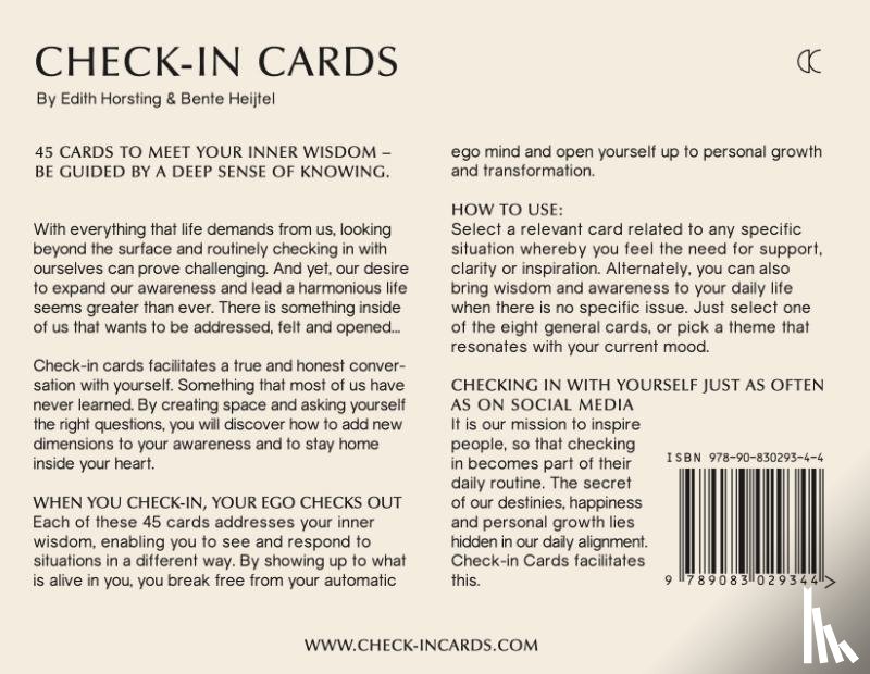 Horsting, Edith, Heijtel, Bente - Check-in Cards