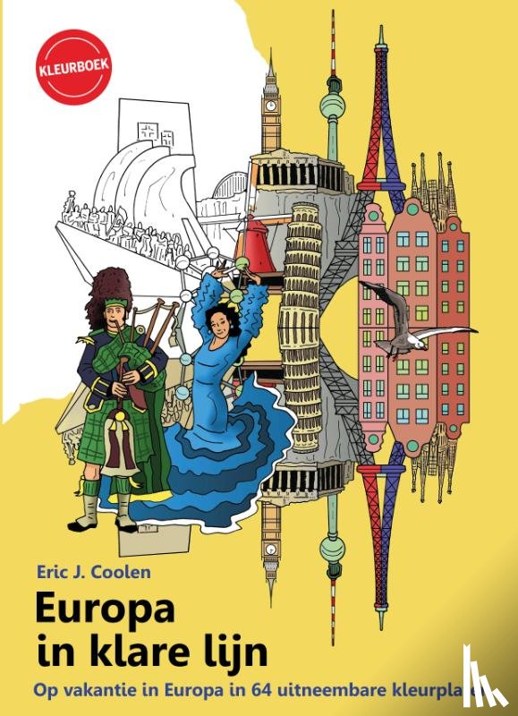 Coolen, Eric - Europa in klare lijn kleurboek