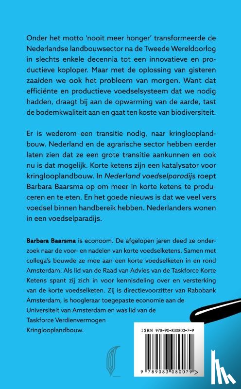 Baarsma, Barbara - Nederland voedselparadijs