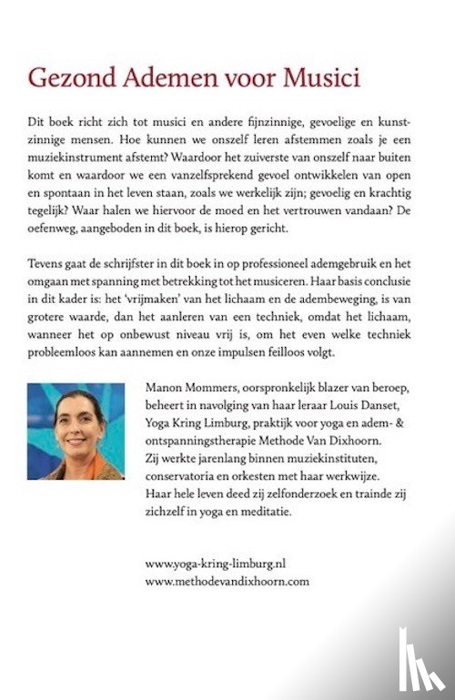 Mommers, Manon - Gezond ademen voor musici, tweede druk