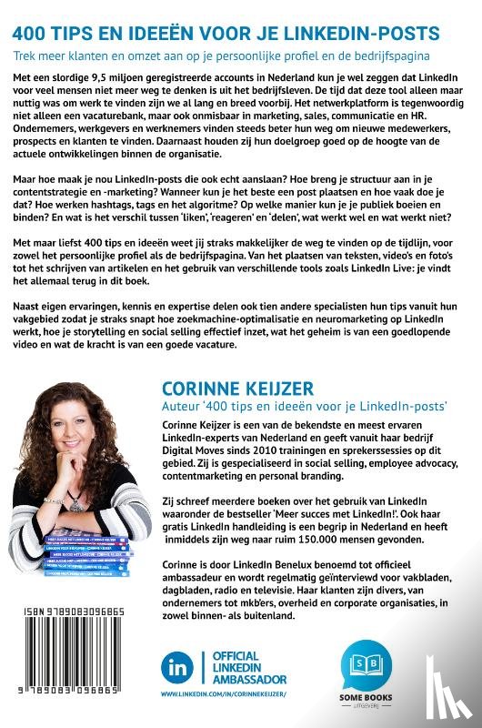 Keijzer, Corinne - 400 tips en ideeën voor je LinkedIn-posts