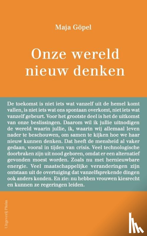 Göpel, Maja - Onze wereld nieuw denken