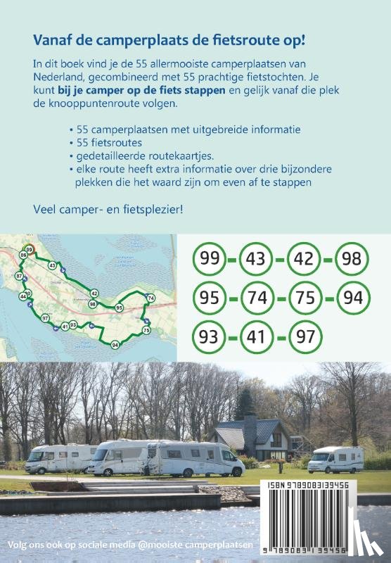 Knobbe, Nicolette, Broekhuis, Nynke - 55 camperplaatsen & fietsroutes in Nederland
