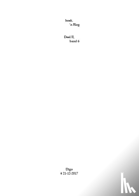 Hombergen, René - boek.-’n Blog, deel II, band 6