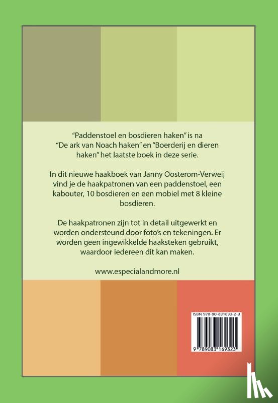 Oosterom-Verweij, Janny - Paddenstoel en bosdieren haken