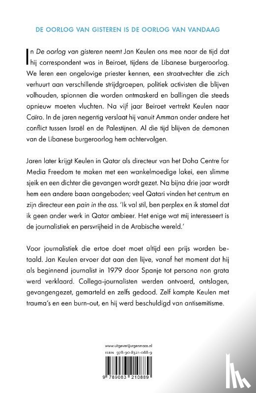 Keulen, Jan - De oorlog van gisteren
