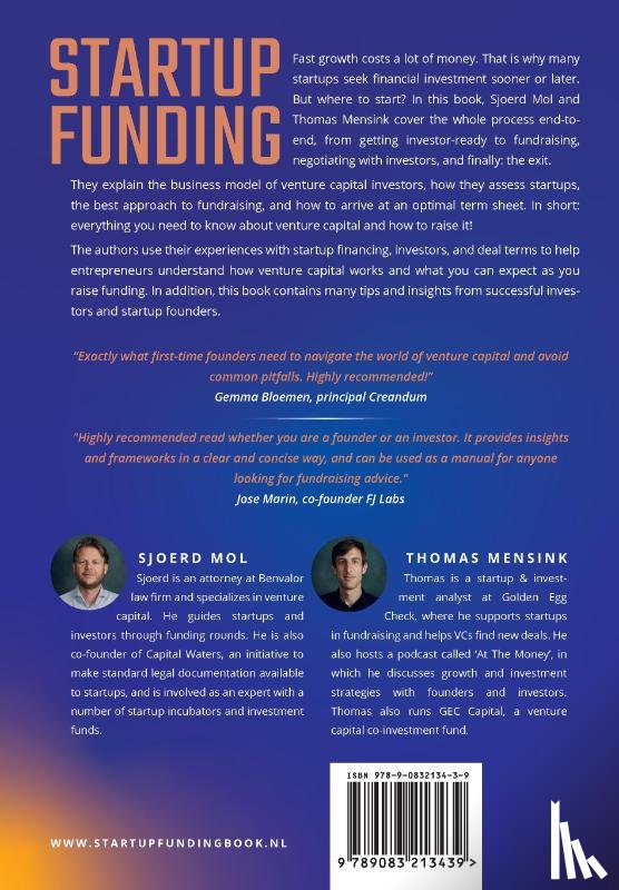 Mol, Sjoerd, Mensink, Thomas - Startup Funding