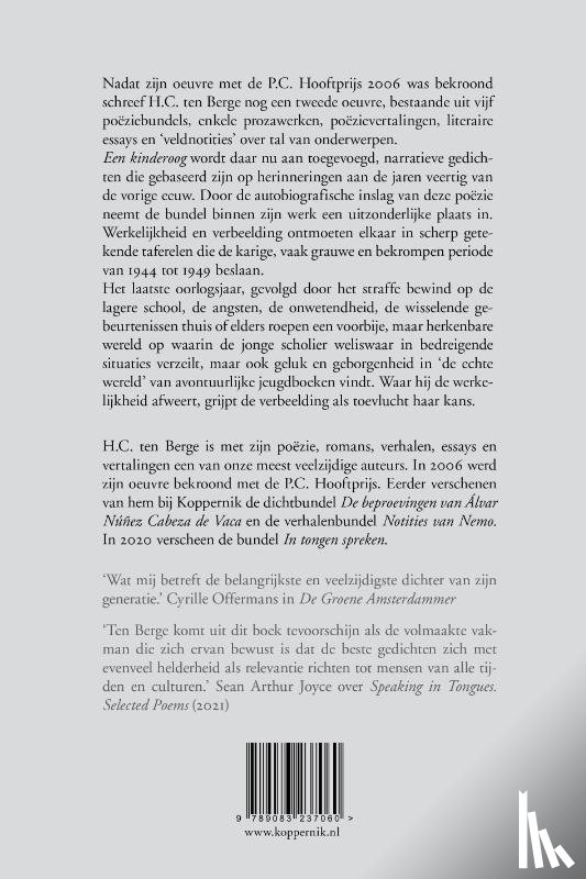 Berge, H.C. ten - Een kinderoog