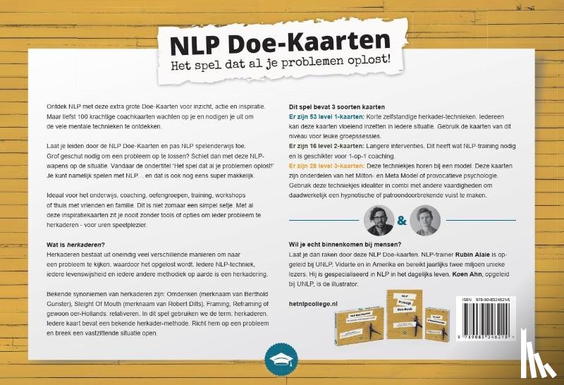 Alaie, Rubin, Opleidingscentrum, Het Nlp College - NLP Doe-kaarten