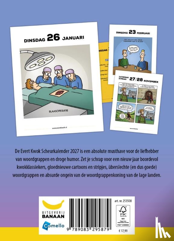 Evenboer, Tjarko, Blouw, Eelke de - Evert Kwok Scheurkalender 2027