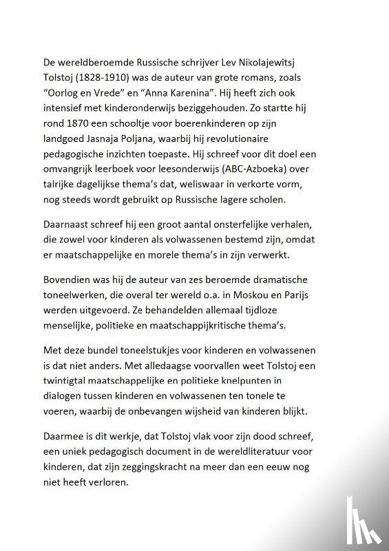 Tolstoj, Lev N. - De Wijsheid van Kinderen