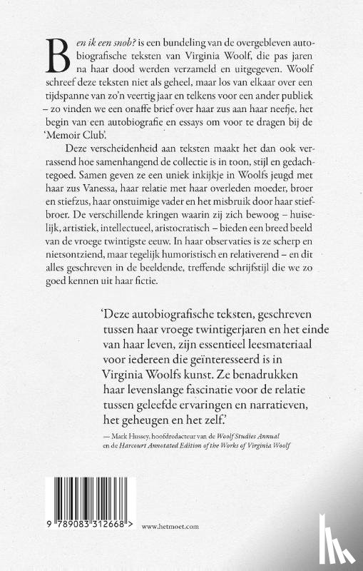 Woolf, Virginia - Ben ik een snob?
