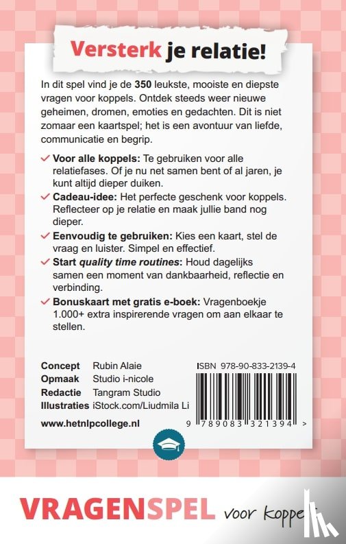 Alaie, Rubin, Kalkman, Nicole - Vragenspel voor koppels
