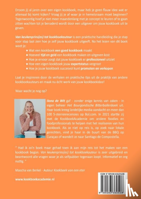 Wit, Ilona de - Van Keukenprins(es) tot Kookboekauteur