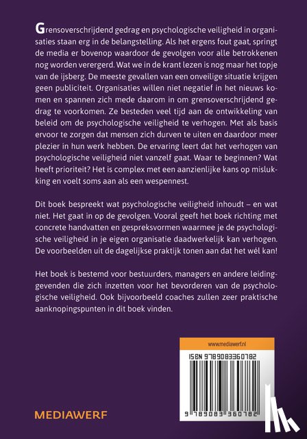Nijhuis, Elmira, Eijbergen, Rob van - Psychologische veiligheid in organisaties