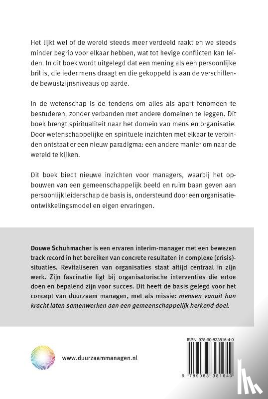 Schuhmacher, Douwe - Duurzaam Managen