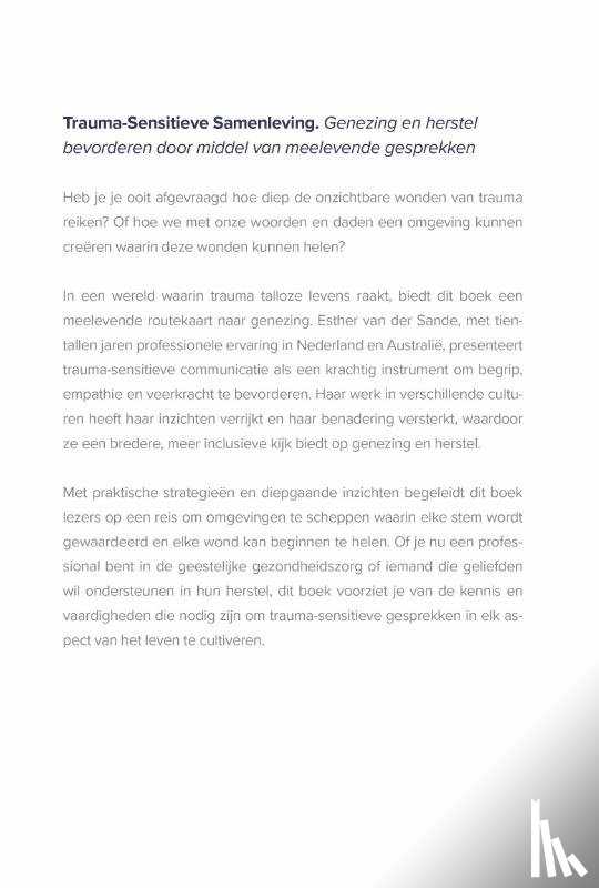 Sande, Esther van der - Trauma-Sensitieve Samenleving