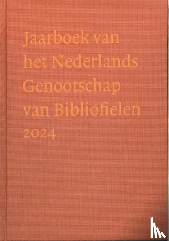 Huisman, Gerda C. - Jaarboek van het Nederlands Genootschap van Bibliofielen 2024