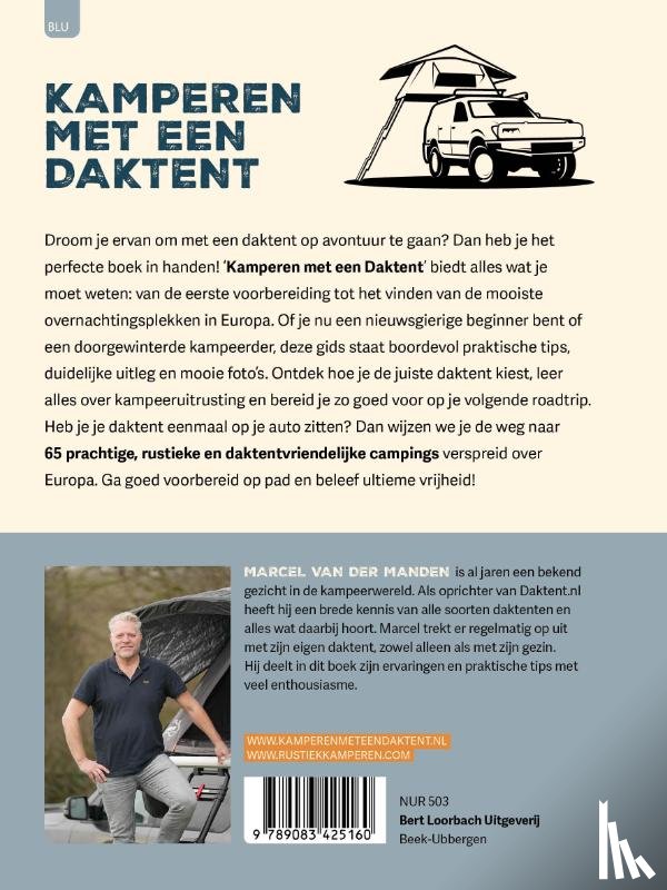 Manden, Marcel van der - Kamperen met een daktent