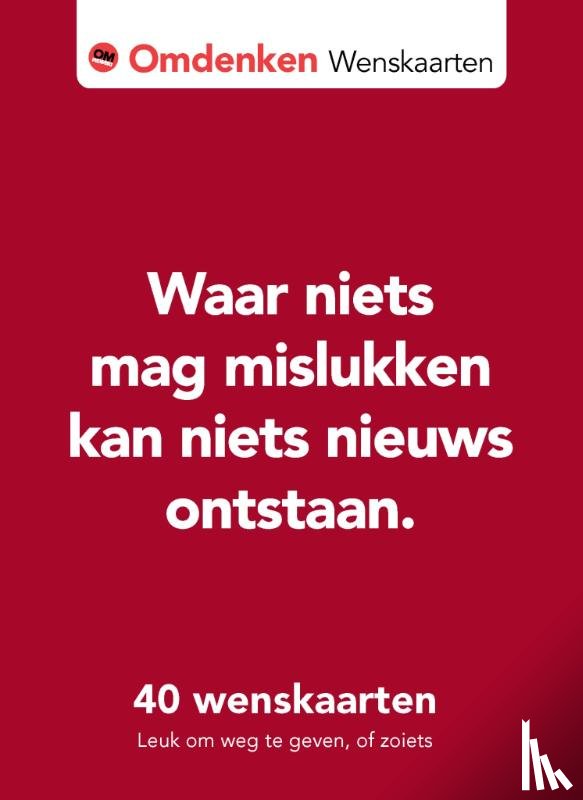 Gunster, Berthold - 40 Omdenken wenskaarten