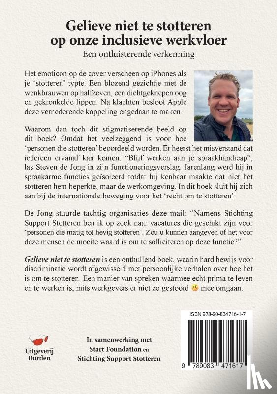 Jong, Steven de - Gelieve niet te stotteren op onze inclusieve werkvloer