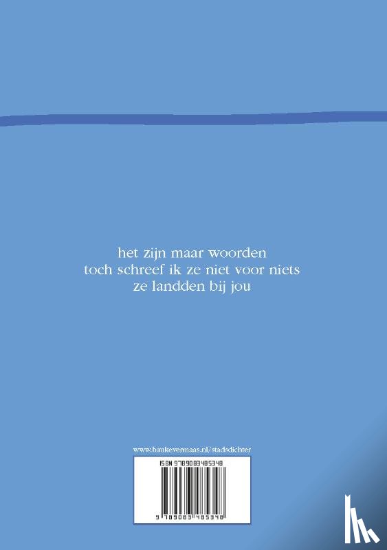 Vermaas, Bauke - Voor jou schrijf ik mijn vingers blauw