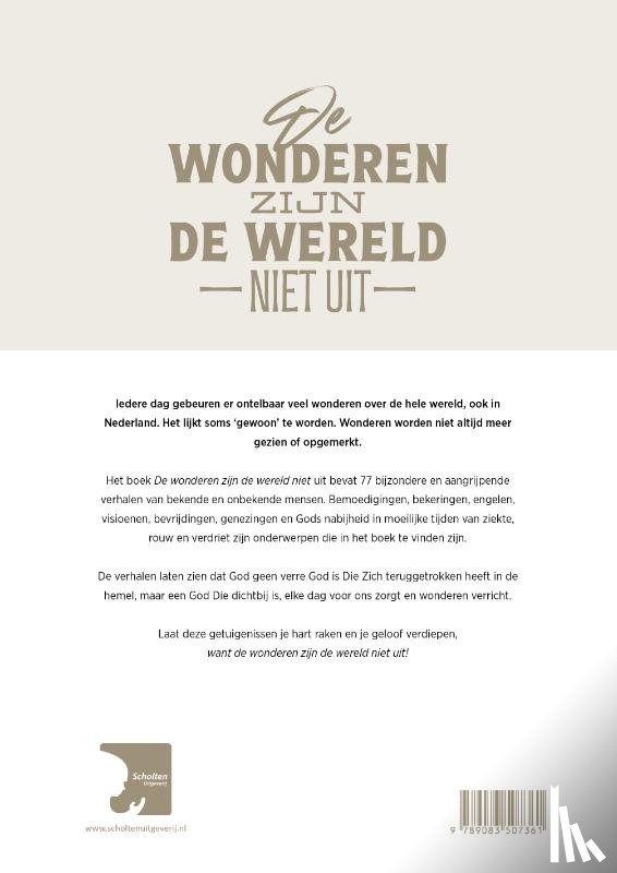 Dronkelaar, Daniel - De wonderen zijn de wereld niet uit