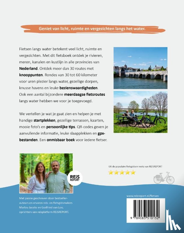 Jacobs, Marlou, Loo, Godfried van - Fietsen langs het water in Nederland
