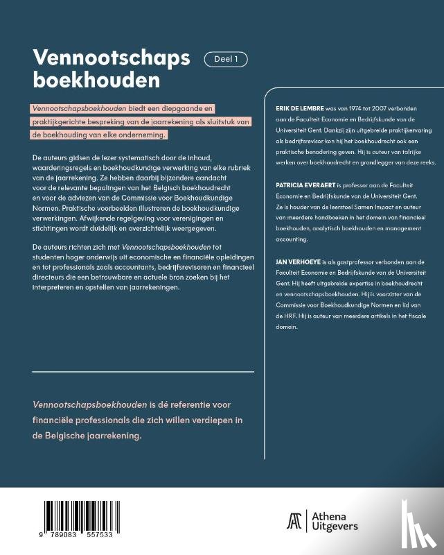De Lembre, Erik, Everaert, Patricia, Verhoeye, Jan - Vennootschapsboekhouden