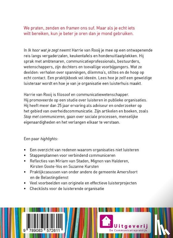 Rooij, Harrie van - Ik hoor wat je zegt