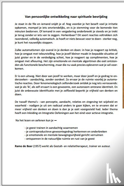 Boer, Ramo de - De waarheid is absoluut relatief