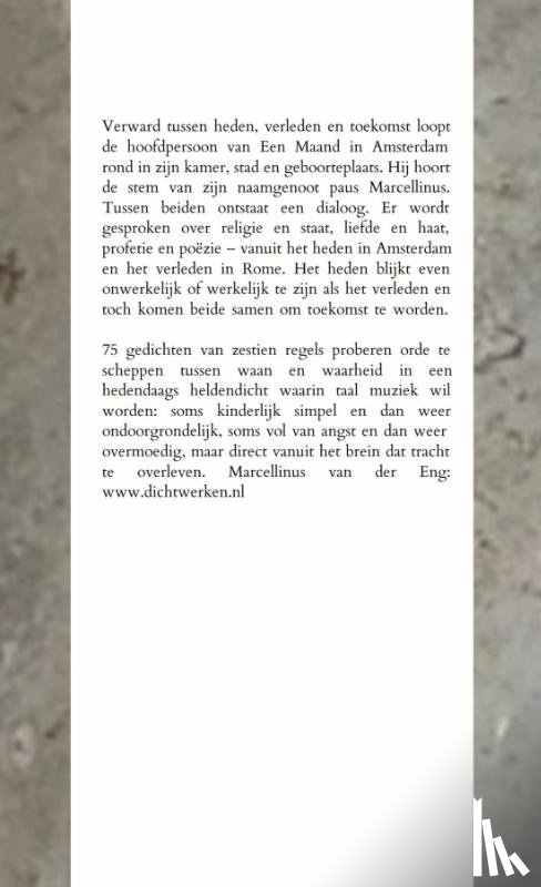 Eng, Marcellinus van der - Een Maand in Amsterdam