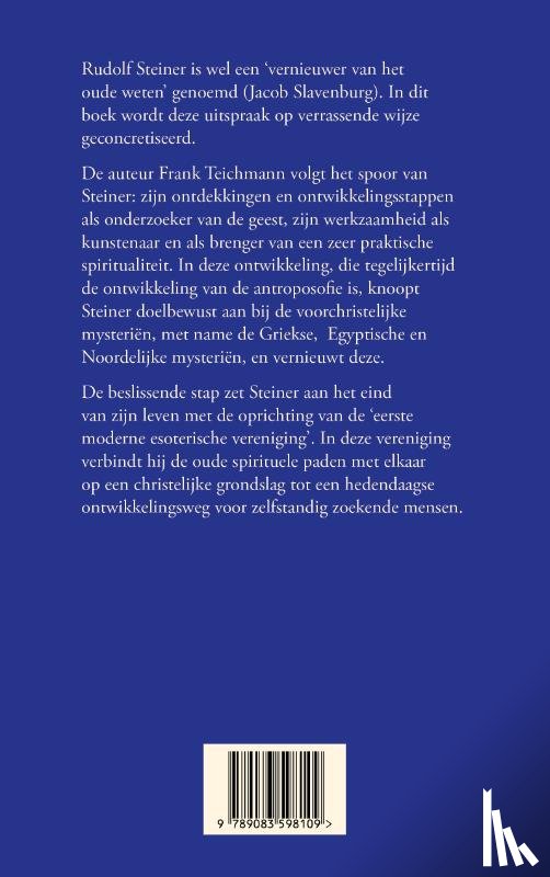 Teichmann, Frank - Het ontstaan van de Antroposofische Vereniging in het licht van de mysteriën