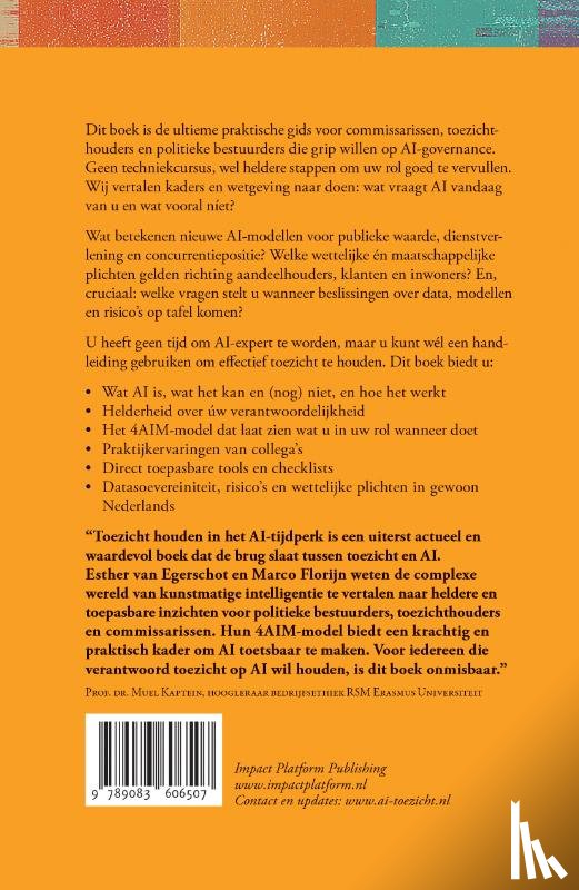 Florijn, Marco, Egerschot, Esther van - Toezicht houden in het AI-tijdperk