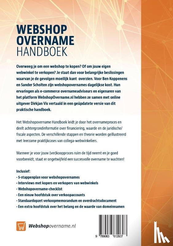 Koppenens, Ben, Scholten, Sander, Vis, Dirkjan - Webshopovername handboek