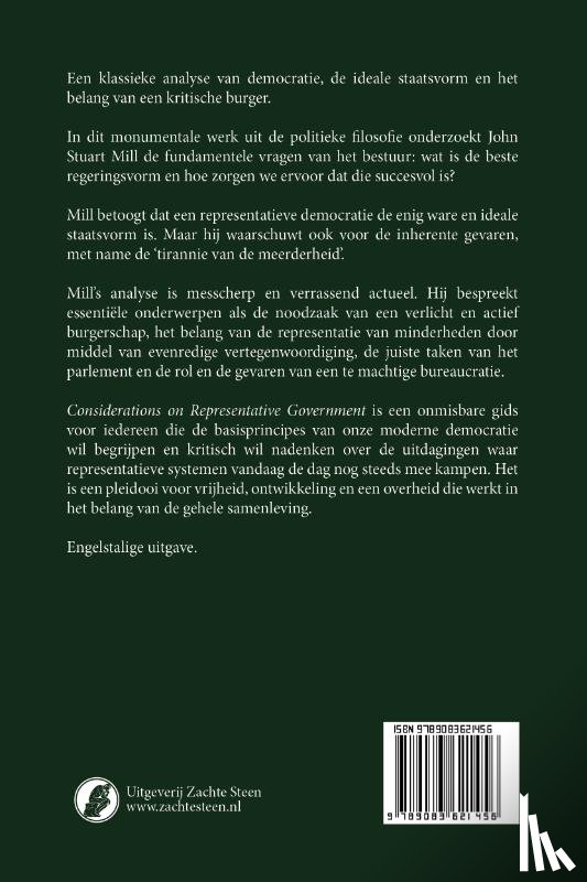 Mill, John Stuart - Considerations on Representative Government