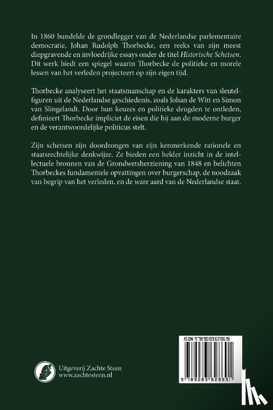 Thorbecke, Johan Rudolph - Historische Schetsen