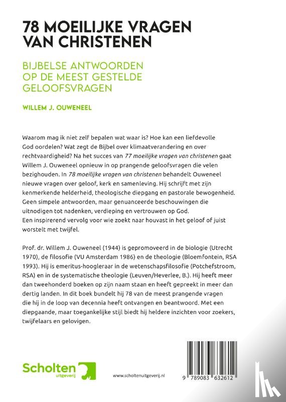 Ouweneel, Willem J. - 78 Moeilijke vragen van christenen