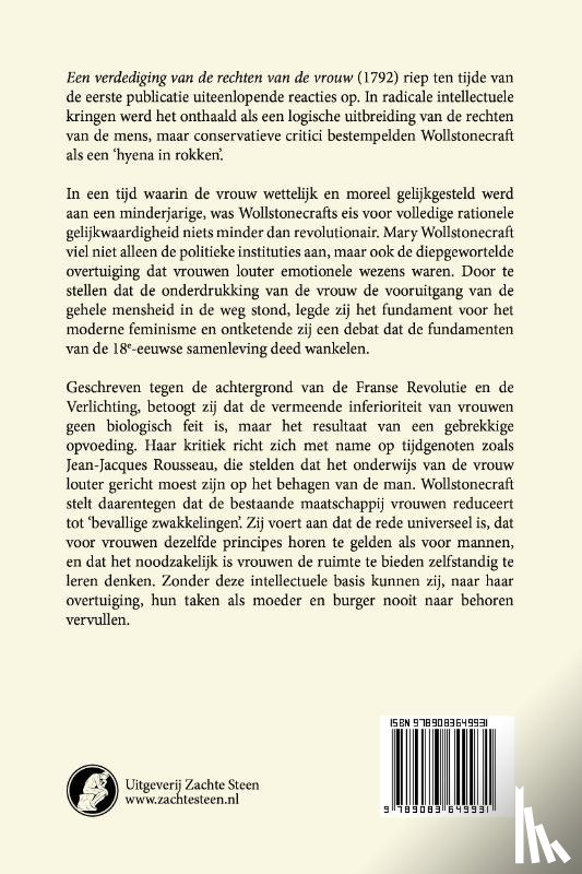 Wollstonecraft, Mary - Een Verdediging van de Rechten van de Vrouw