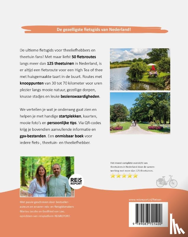 Jacobs, Marlou, Loo, Godfried van - De theetuinen fietsgids van Nederland