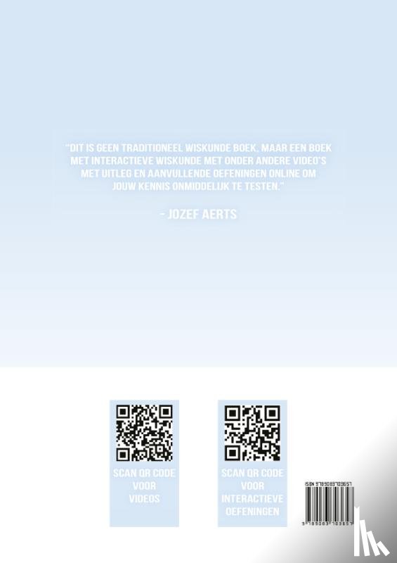 Aerts, Jozef - Wiskunde oefeningen voor 2de Graad D/A Finaliteit Leerplan B